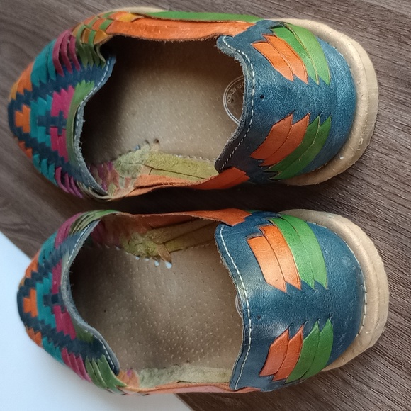 Artesanias Valery Leather Huraches Woven Strap Sandals Women's 7 - Picture 5 of 15